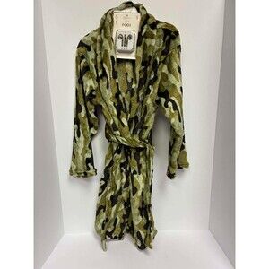 Modern Kids Plush Camo Robe With Pods Size Small
